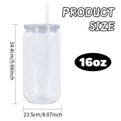 US warehouse 16oz Plastic Clear Cup with Plastic Color Lids