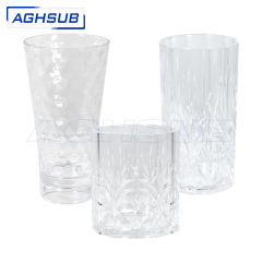 US warehouse 14oz/17oz/18.5oz embossed plastic cups