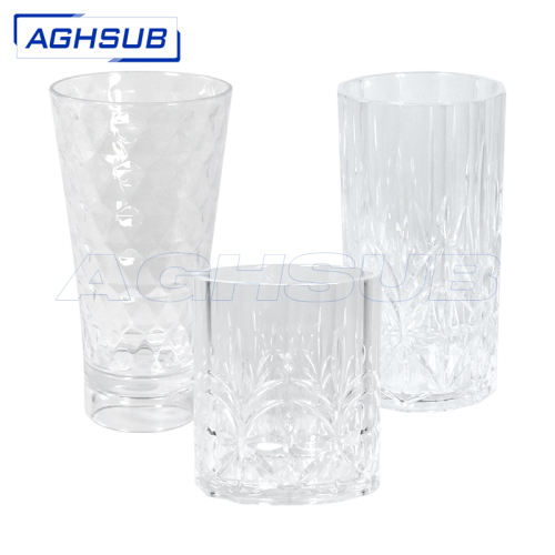 US warehouse 14oz/17oz/18.5oz embossed plastic cups
