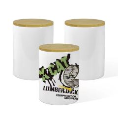 US warehouse 15oz ceramic sublimation candle jar