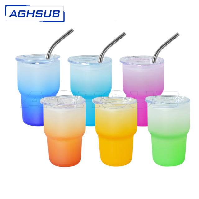 US warehouse 3oz sublimation ombre shot glass