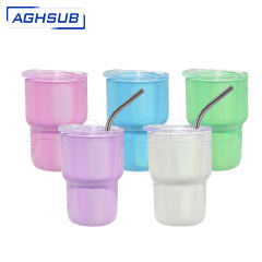 US warehouse 3oz sub shimmer glitter shot tumbler