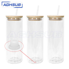 US warehouse 25oz double wall sublimation snowglobe glass can