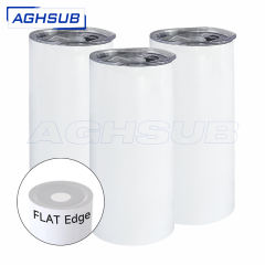 US warehouse 15oz sublimation FLAT edge tumblers