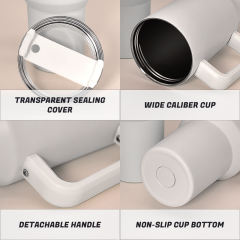 US warehouse 40oz sublimation white glow in dark double wall mug