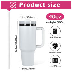 US warehouse 40oz H2.0 Pwoder Coated with Plated Black Base tumbler mug