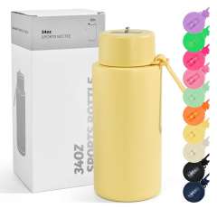 US warehouse 34oz Non-Sub Powder Coated water bottle
