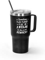 US warehouse 20oz powder coated insulated coffee mugs tumblers-SOMETIMES YOU FORGET YOU'RE AWESOME 2