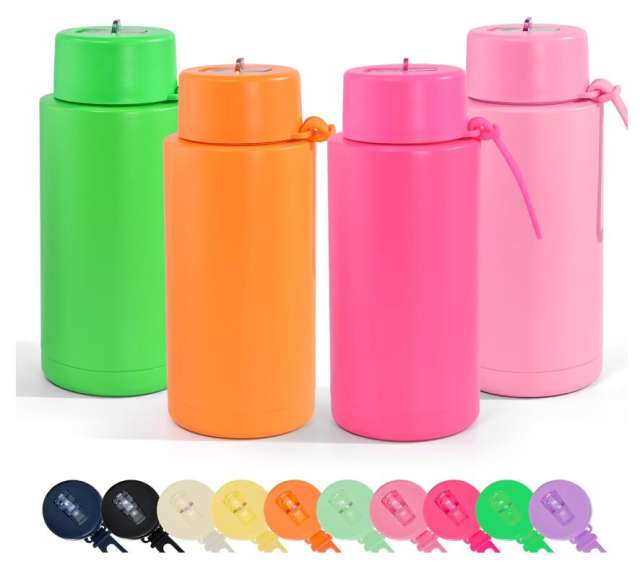 US warehouse 34oz Non-Sub Powder Coated water bottle