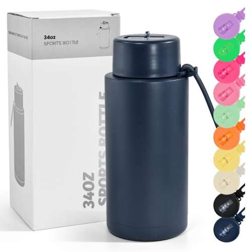 US warehouse 34oz Non-Sub Powder Coated water bottle