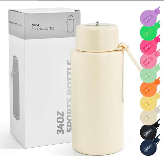 US warehouse 34oz Non-Sub Powder Coated water bottle
