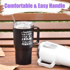 US warehouse 20oz powder coated insulated coffee mugs tumblers-SOMETIMES YOU FORGET YOU'RE AWESOME 2
