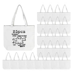 US warehouse Sublimation 47x12.7x38cm canvas cotton tote bag