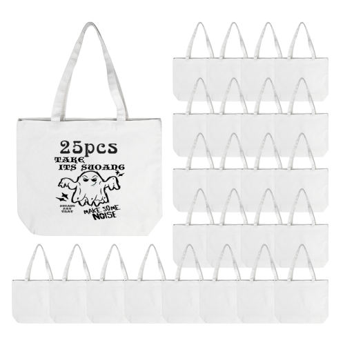US warehouse Sublimation 47x12.7x38cm canvas cotton tote bag