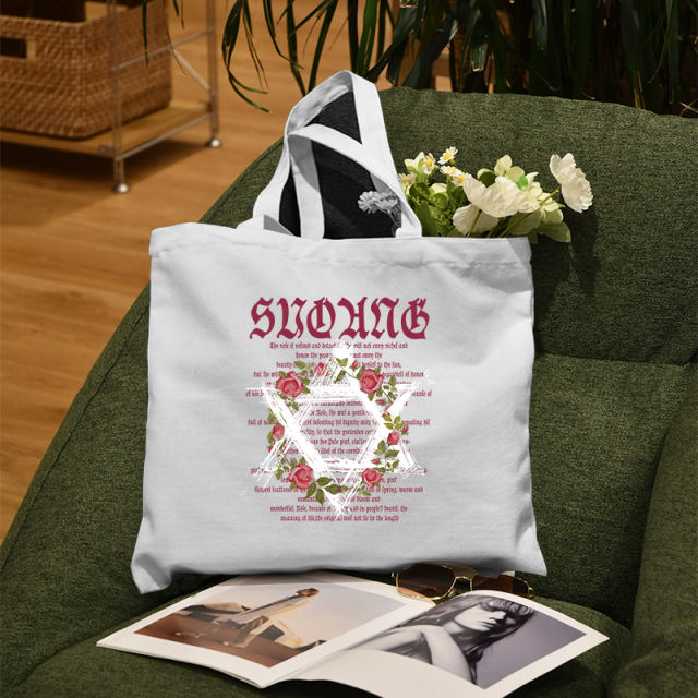 US warehouse Sublimation 47x12.7x38cm canvas cotton tote bag