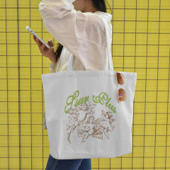 US warehouse Sublimation 47x12.7x38cm canvas cotton tote bag