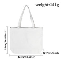 US warehouse Sublimation 47x12.7x38cm canvas cotton tote bag