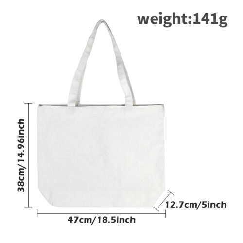 US warehouse Sublimation 47x12.7x38cm canvas cotton tote bag