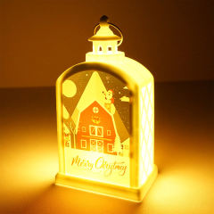 US warehouse PET plastic sublimation Christmas lantern
