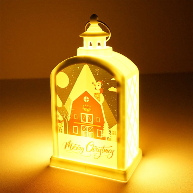US warehouse PET plastic sublimation Christmas lantern