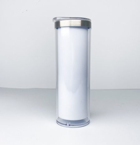 US warehouse 20oz sublimation double wall snowglobe stainless steel tumblers