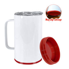 US warehouse 14oz sublimation stainless steel coffee mug with plastic bottom
