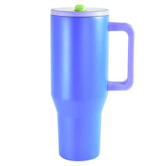 US warehouse 40 oz H5.0 Tumbler with directly drinking lid colorful powder coating double wall vacuum stainless steel mug