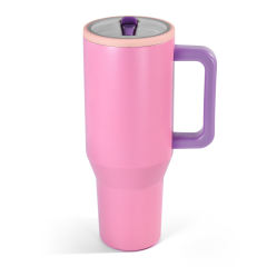 US warehouse 40 oz H5.0 Tumbler with directly drinking lid colorful powder coating double wall vacuum stainless steel mug
