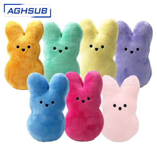 US warehouse 5.9in ,7.9in Easter Peeps rabbit doll mix colors 15cm 20cm