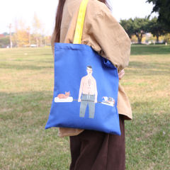 US warehouse 34*38cm Colorful Canvas Bag With Handle