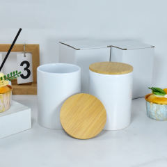 US warehouse 15oz ceramic sublimation candle jar