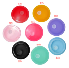 US warehouse replacement colored plastic lids for 16oz glass can