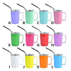 US warehouse 24pcs 3oz mini shot glass tumblers cups with handle,12 colors mixed