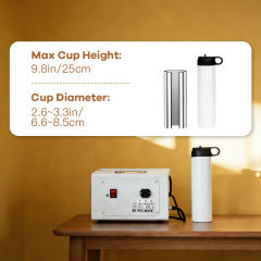 AGH tumblers sublimation auto heat press smaller machine multiple fit size 11-30oz