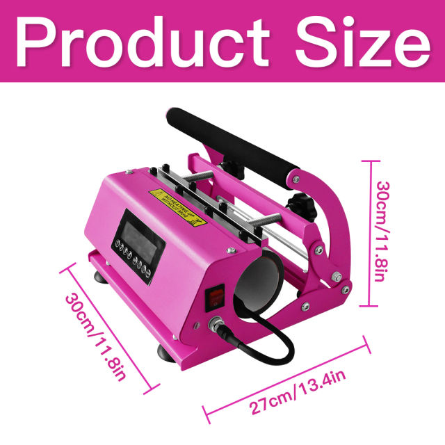AGH tumblers sublimation heat press machine multiple fit size 11-30oz