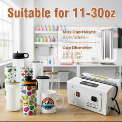 AGH tumblers sublimation auto heat press smaller machine multiple fit size 11-30oz