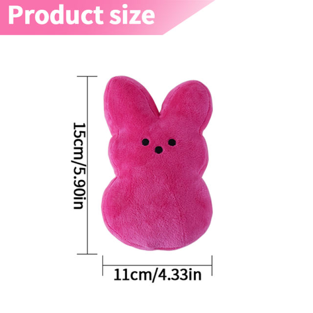 US warehouse 5.9in ,7.9in Easter Peeps rabbit doll mix colors 15cm 20cm