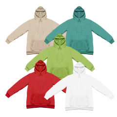 US warehouse sublimation polyester hoodie mix colors