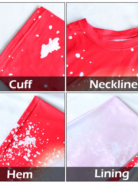 USA Warehhouse 25pcs/ctn Colorful Sublimation Bleached Polyester, fashion style bleached sublimation shirt