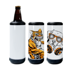 US warehouse 6pcs 16oz speaker 4 in 1 cooler sublimation blanks tumblers with bottom cover set