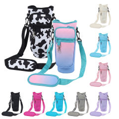 30pcs pack nylon bags  Water Bottle Carrier Bag For 40oz Tumbler Insulated - Water Bottle Holder with Phone Pocket & Adjustable Strap - Durable Hiking & Camping Pouch for Outdoor Adventures