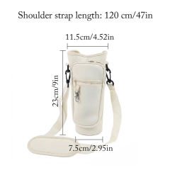 30pcs pack nylon bags  Water Bottle Carrier Bag For 40oz Tumbler Insulated - Water Bottle Holder with Phone Pocket & Adjustable Strap - Durable Hiking & Camping Pouch for Outdoor Adventures