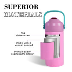 20pcs，12oz flat edge bottom kids Sports Water Bottle Stainless Steel Double Wall Vaccum Insulated water tumbler，mix color Powder Coating Surface With Carrying Handle Lids，back to school water bottle