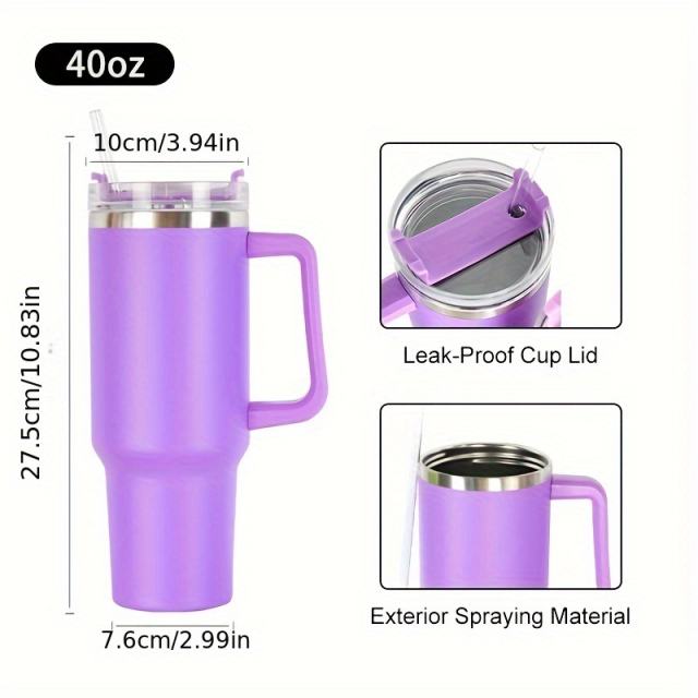 US Warehouse 12 pack 40oz powder coated 304 stainless steel double wall insulated tumbler mug with removable handle for engraving,6 colors mix, best gift for birthday, President's Day,Mother's Day, Father's Day, June Day, Independence Day, Wedding Day