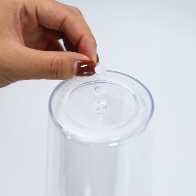 US warehouse 12pcs 16oz/24oz double wall acrylic plastic tumbler with straw