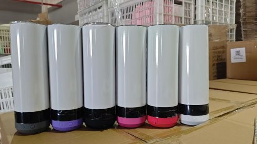 US warehouse 20oz sublimation straight speaker tumbler  new type 25pcs pack with LED screen