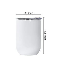US warehouse 30pcs pack 12oz straight wine sublimation tumbler