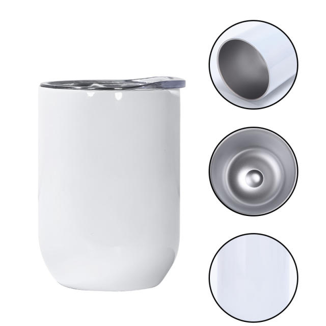 US warehouse 30pcs pack 12oz straight wine sublimation tumbler