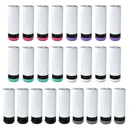US warehouse 20oz sublimation straight speaker tumbler  new type 25pcs pack with LED screen