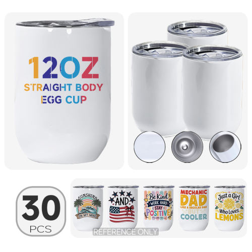 US warehouse 30pcs pack 12oz straight wine sublimation tumbler